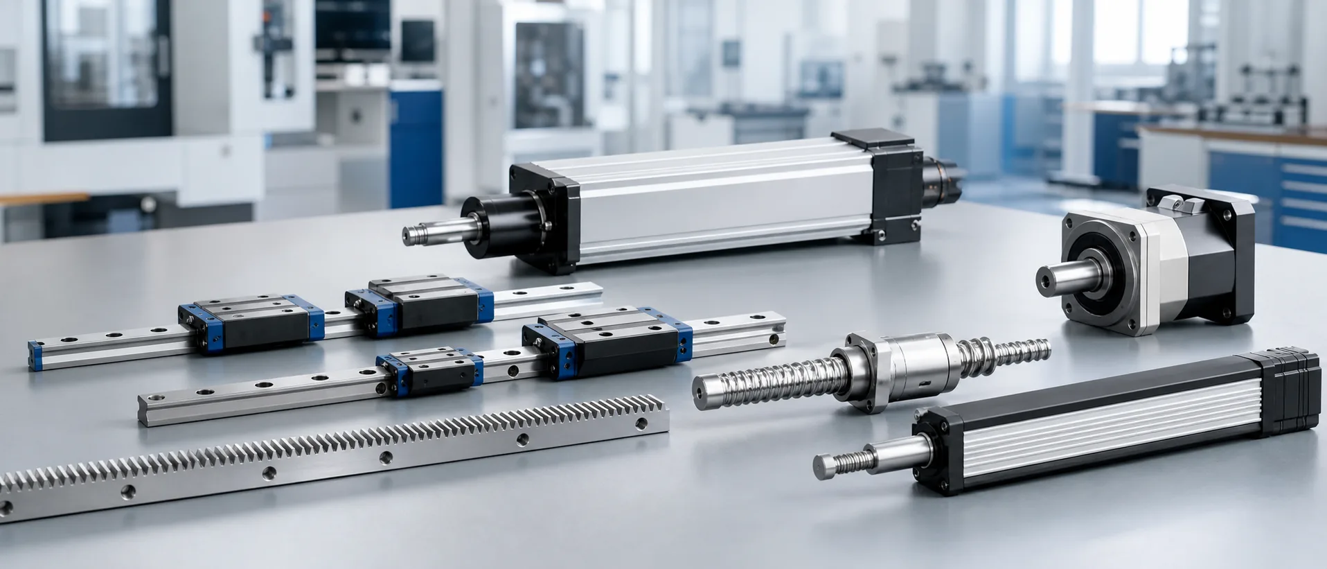 Precision transmission and linear motion components